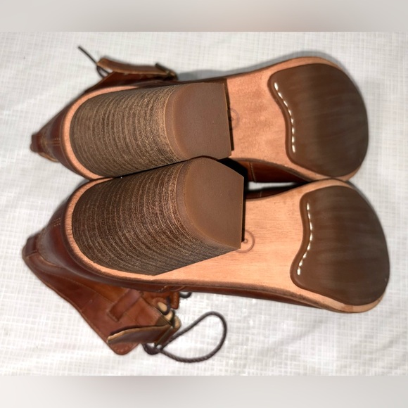 Timberland Boot Company Marge New Sz 8 Brown Leather Lace-Up Ankle Boots booties - Picture 8 of 11